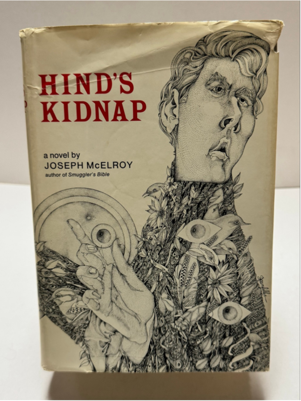 1969 1st Edition Hind's Kidnap by Joseph McElroy (Hardcover, Dust Jacket)